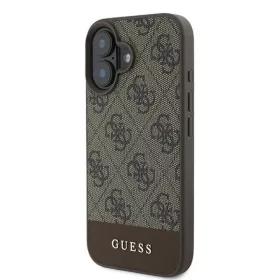  iPhone 16 Plus barna Original Case GUESS hardcase 4G Bottom Stripe GU-3666339344931 2 kép