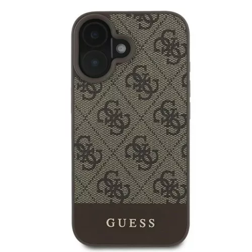  iPhone 16 Plus barna Original Case GUESS hardcase 4G Bottom Stripe GU-3666339344931 3 kép