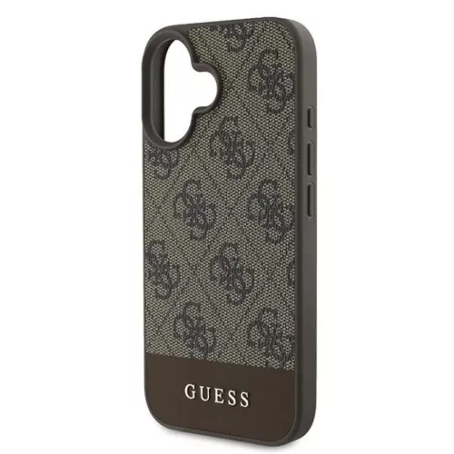  iPhone 16 Plus barna Original Case GUESS hardcase 4G Bottom Stripe GU-3666339344931 6 kép