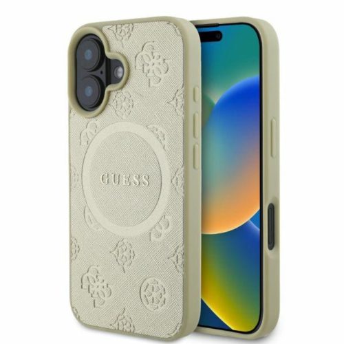 Original Case GUESS merev tok Saffiano Peony Classic Logo MagSafe GUHM-3666339327941 4 kép