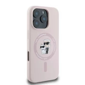  iPhone 16 Plus rózsaszín Original Pouch KARL LAGERFELD hardcase Szi-3666339318772 2 kép