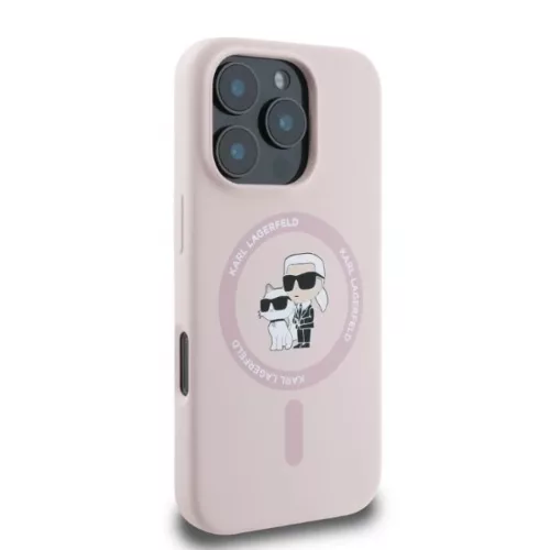  iPhone 16 Plus rózsaszín Original Pouch KARL LAGERFELD hardcase Szi-3666339318772 2 kép