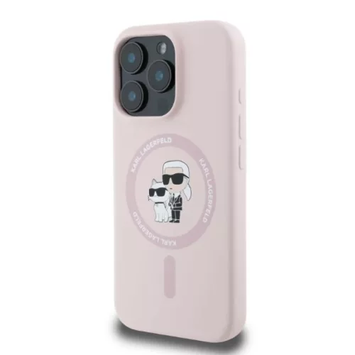  iPhone 16 Plus rózsaszín Original Pouch KARL LAGERFELD hardcase Szi-3666339318772 3 kép
