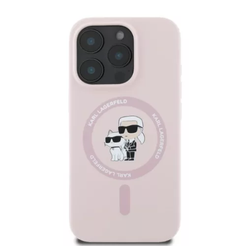  iPhone 16 Plus rózsaszín Original Pouch KARL LAGERFELD hardcase Szi-3666339318772 4 kép