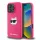 iPhone 16 Pro Max Fukszia Original Pouch KARL LAGERFELD hardcase Silicone Choupette Head Print MagSafe KLHMP16XSCHPPLF tok