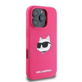  iPhone 16 Pro Max Fukszia Original Pouch KARL LAGERFELD hardcase Sili-3666339319755 2 kép