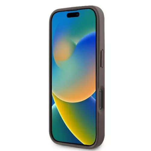  iPhone 16 Pro Max Barna Original Case GUESS hardcase Leather 4G Trian-3666339327439 5 kép