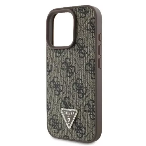  iPhone 16 Pro Max Barna Original Case GUESS hardcase Leather 4G Trian-3666339327439 6 kép