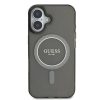 Eredeti GUESS IML Glitter Circle Magsafe GUHMP16SHFGEREK tok iPhone 16-3666339307400 3 kép