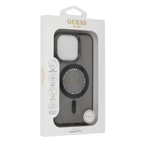 Eredeti GUESS IML Rhinestones Magsafe GUHMP16XPFTDTEK tok iPhone 16 Pr-3666339305635 1 kép