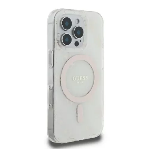  iPhone 16 Pro fehér Original Case GUESS IML 4G Background Magsafe GU-3666339302177 4 kép