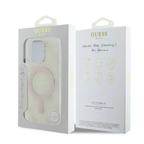  iPhone 16 Pro fehér Original Case GUESS IML 4G Background Magsafe GU-3666339302177 8 kép