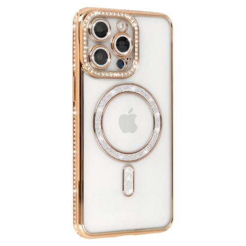 Bling Magsafe tok iPhone 13 gold-5900217450863 2 kép