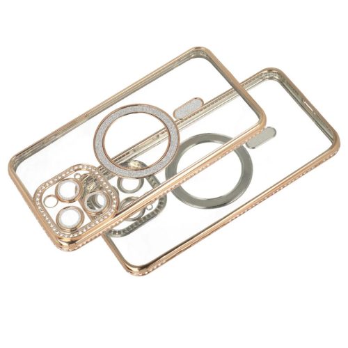 Bling Magsafe tok iPhone 13 gold-5900217450863 5 kép