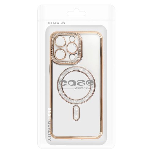 Bling Magsafe tok iPhone 15 arany-5900217451105 7 kép