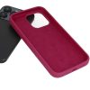 Raspberry színű Silicone Lite tok Samsung Galaxy S24 Ultra-hoz-5900217453673 4 kép