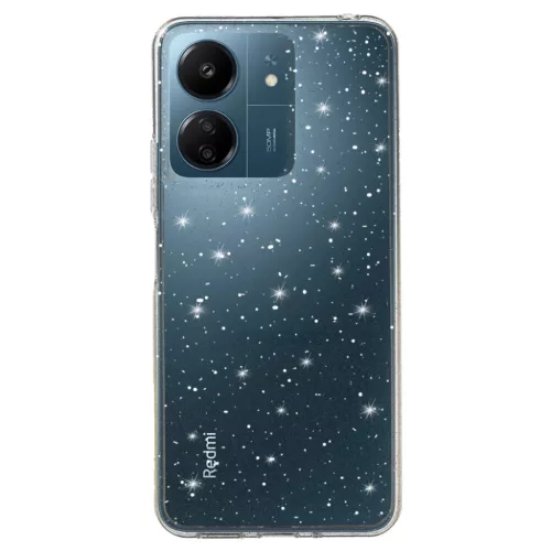 Crystal Glitter tok Xiaomi Redmi 14C-hez Ezüst-5900217454588 2 kép