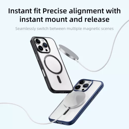 Rock Guard Series Mágneses tok iPhone 16 Pro számára átlátszó-fe-6942433002586 3 kép