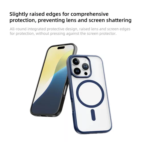 Rock Guard Series Mágneses tok iPhone 16 Pro számára átlátszó-fe-6942433002586 8 kép