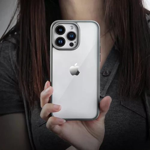 Rock Guard Sorozat Iphone 15 Pro számára átlátszó-fekete tok-6975653084650 6 kép