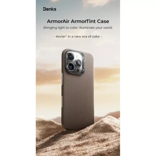  iPhone 16 Pro Max zöld Benks Magnetic Armor Tint Kevlar 1000D (0066)-6948005908430 5 kép