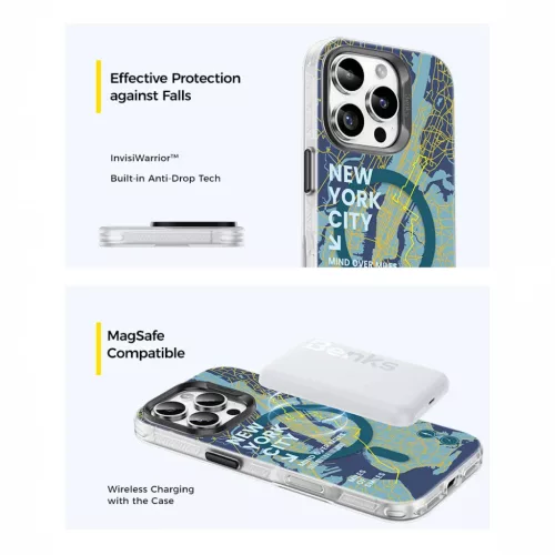  iPhone 16 Benks Mágneses Város New York tok-6948005905378 3 kép