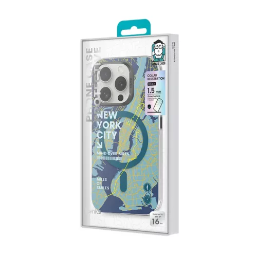  iPhone 16 Benks Mágneses Város New York tok-6948005905378 5 kép