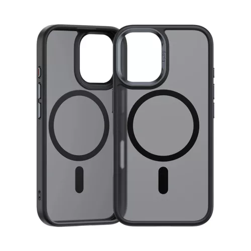  iPhone 16 Pro szürke Benks Mágneses Mist tok fém kerettel tok-6948005905842 2 kép