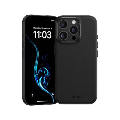 Benks Magnetic Vita Pro Szilikon tok iPhone 16 Pro fekete tok
