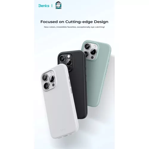  iPhone 16 Pro Zöld Benks Magnetic Vita Pro szilikon tok-6948005909512 5 kép
