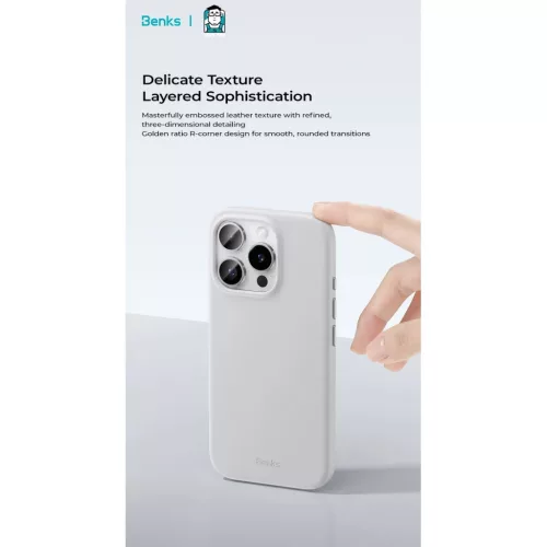  iPhone 16 Pro Zöld Benks Magnetic Vita Pro szilikon tok-6948005909512 9 kép