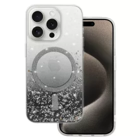   Tel Protect Moonlite Magsafe tok Samsung Galaxy S25 fekete áttetsző
