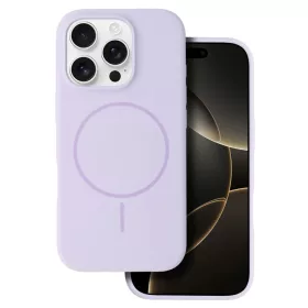 Magsafe Slim szilikon tok iPhone 16 Pro, lila