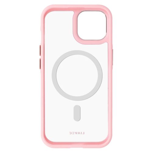 Liavec Hybrid Magsafe átlátszó tok iPhone 15 light pink tok-5900217463900 6 kép