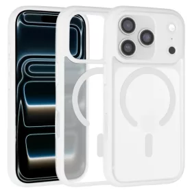 Liavec puha tok iPhone 17 Pro-hoz fehér tok