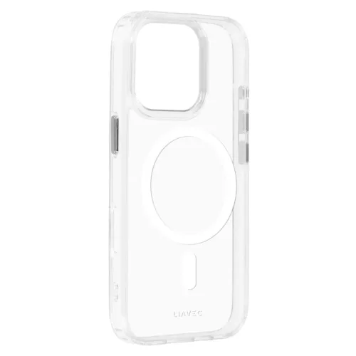 Liavec Glossy Magsafe Átlátszó Tok iPhone 16 Pro Max fehér tok-5900217465539 2 kép