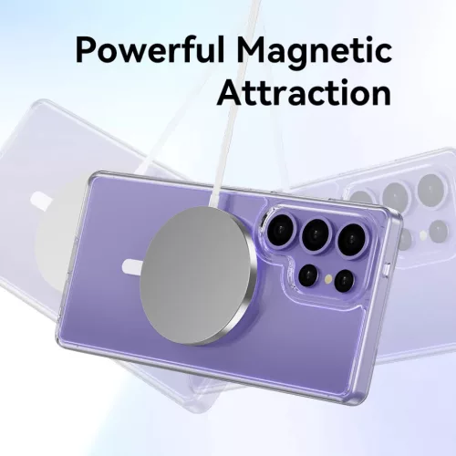Rock Crystal Transparent Series mágneses tok Samsung Galaxy S25 átl�-6975653088320 6 kép