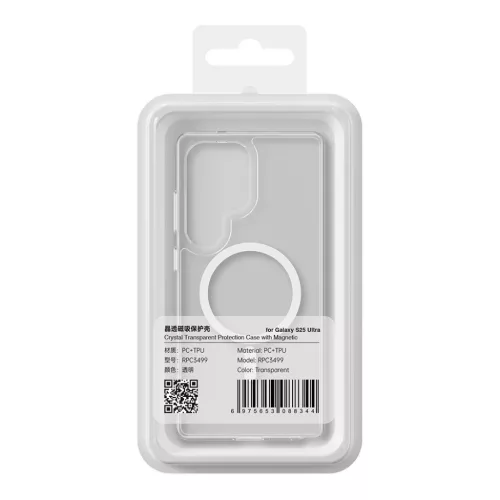 Rock Crystal Transparent Series mágneses tok Samsung Galaxy S25 átl�-6975653088320 9 kép