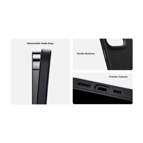  iPhone 16 Pro fekete Benks Magnetic Armor Pro Kamera Vezérlés Kevla-6948005949327 5 kép
