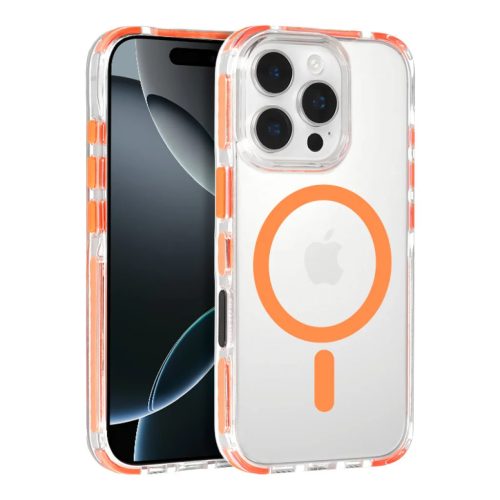 Tel Protect Strap Clear iPhone 15 tok narancs-5900217468882 2 kép