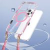 Tel Protect Strap Clear Case iPhone 15 pink tok-5900217468912 4 kép