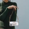 Tel Protect Strap Átlátszó Tok iPhone 15 arany tok-5900217468929 5 kép