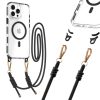 Tel Protect Strap átlátszó tok iPhone 16 fekete tok