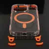Tel Protect Strap átlátszó tok iPhone 16 Pro narancs tok-5900217469148 3 kép