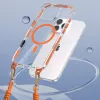 Tel Protect Strap átlátszó tok iPhone 16 Pro narancs tok-5900217469148 4 kép