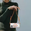 Tel Protect Strap átlátszó tok iPhone 16 Pro narancs tok-5900217469148 5 kép
