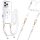Tel Protect Strap Clear tok iPhone 16 Pro Max fehér