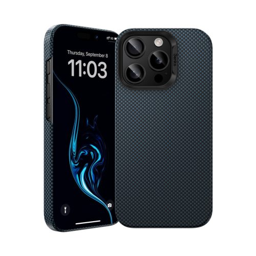 Benks Magnetic Armor Tint Kevlar 1000D (S065) iPhone 16 Pro kék tok