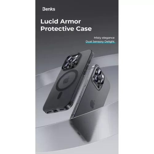  iPhone 16 Pro Arany Benks Mágneses Lucid Armor tok (C065)-6948005910624 4 kép
