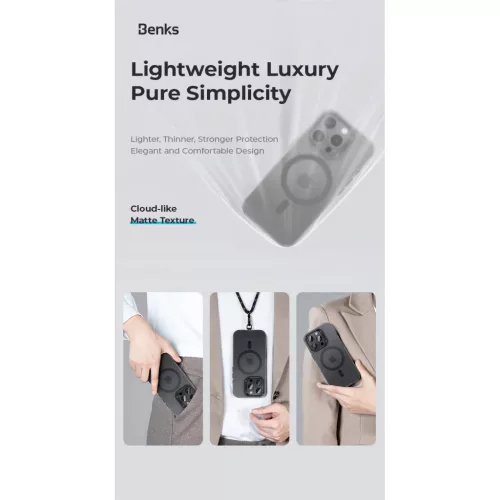  iPhone 16 Pro Arany Benks Mágneses Lucid Armor tok (C065)-6948005910624 5 kép
